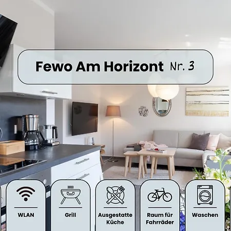 Am Horizont No 3 Fuer 2-4 Pers, 2 Schlafz, Garten, Strandkorb, Grill, Parkplatz, Am Haus *