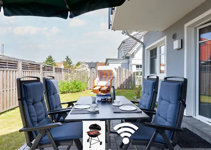 Διαμέρισμα Am Horizont No 3 Fuer 2-4 Pers, 2 Schlafz, Garten, Strandkorb, Grill, Parkplatz, Am Haus